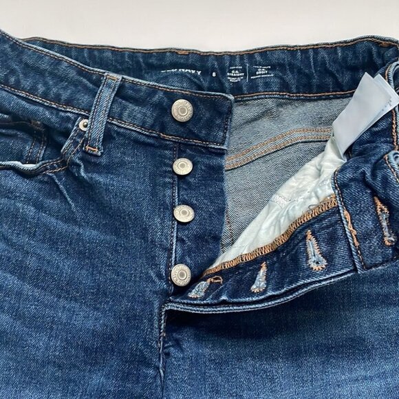 Old Navy High Waisted Button Fly Curvy OG Jeans Size 8 - Picture 5 of 9